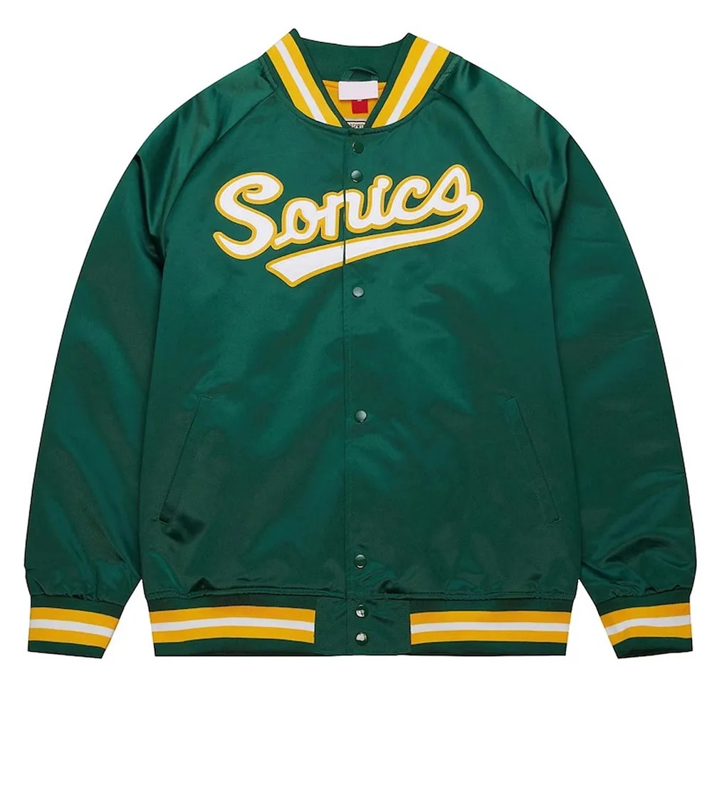 Seattle Supersonics Throwback Wordmark Green Jacket