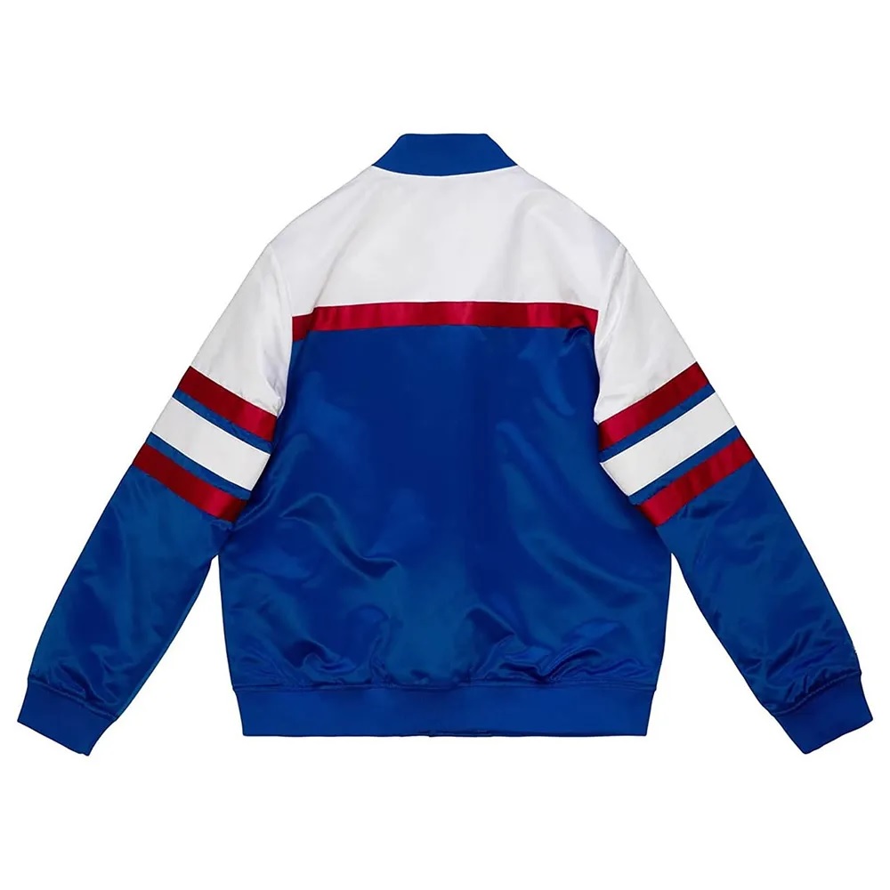 Special Script NY Giants Royal Satin Jacket