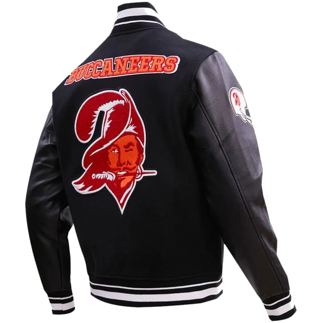 Tampa Bay Buccaneers Retro Classic Wool and Leather Jacket