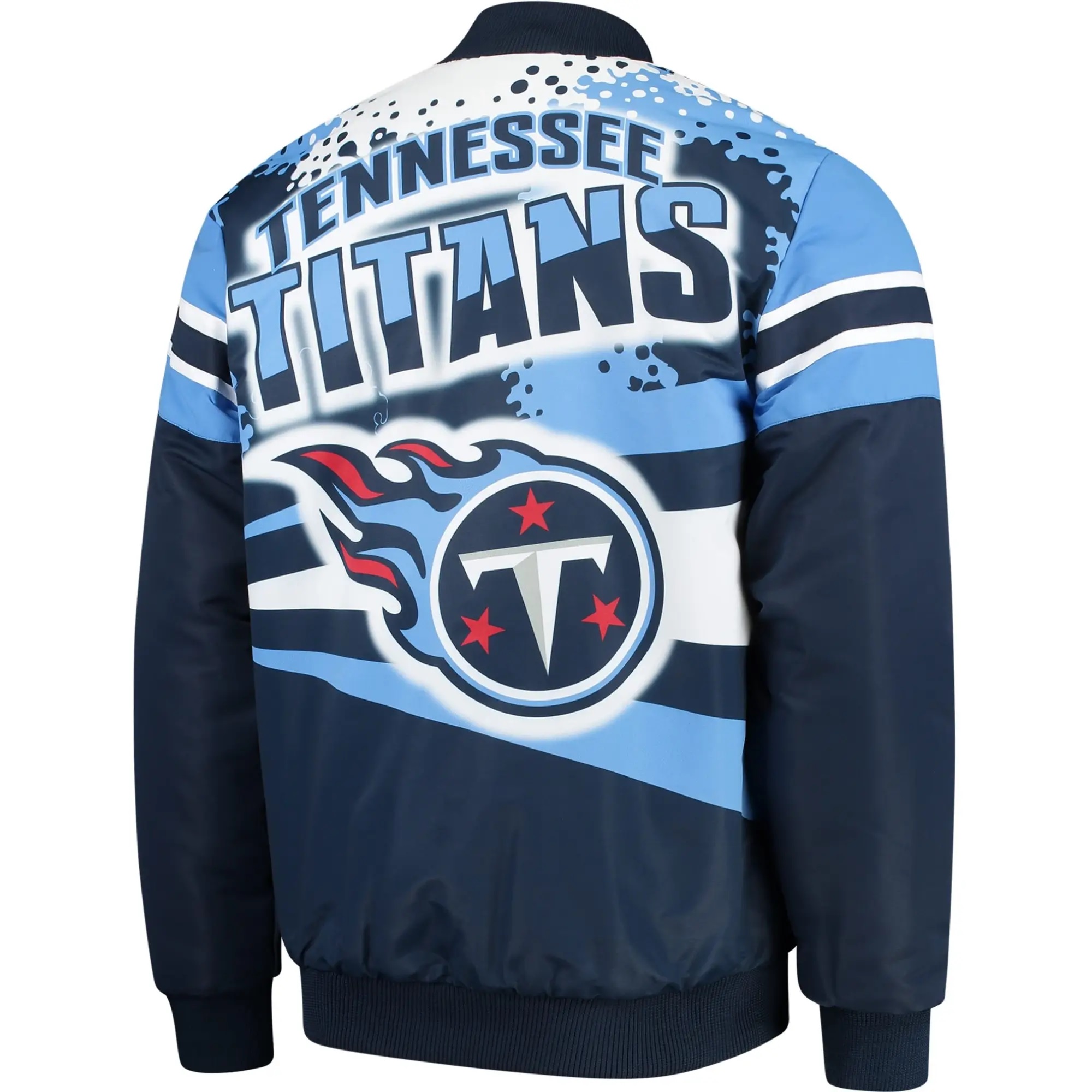 Tennessee Titans G-III Extreme Alpha Satin Varsity Jacket