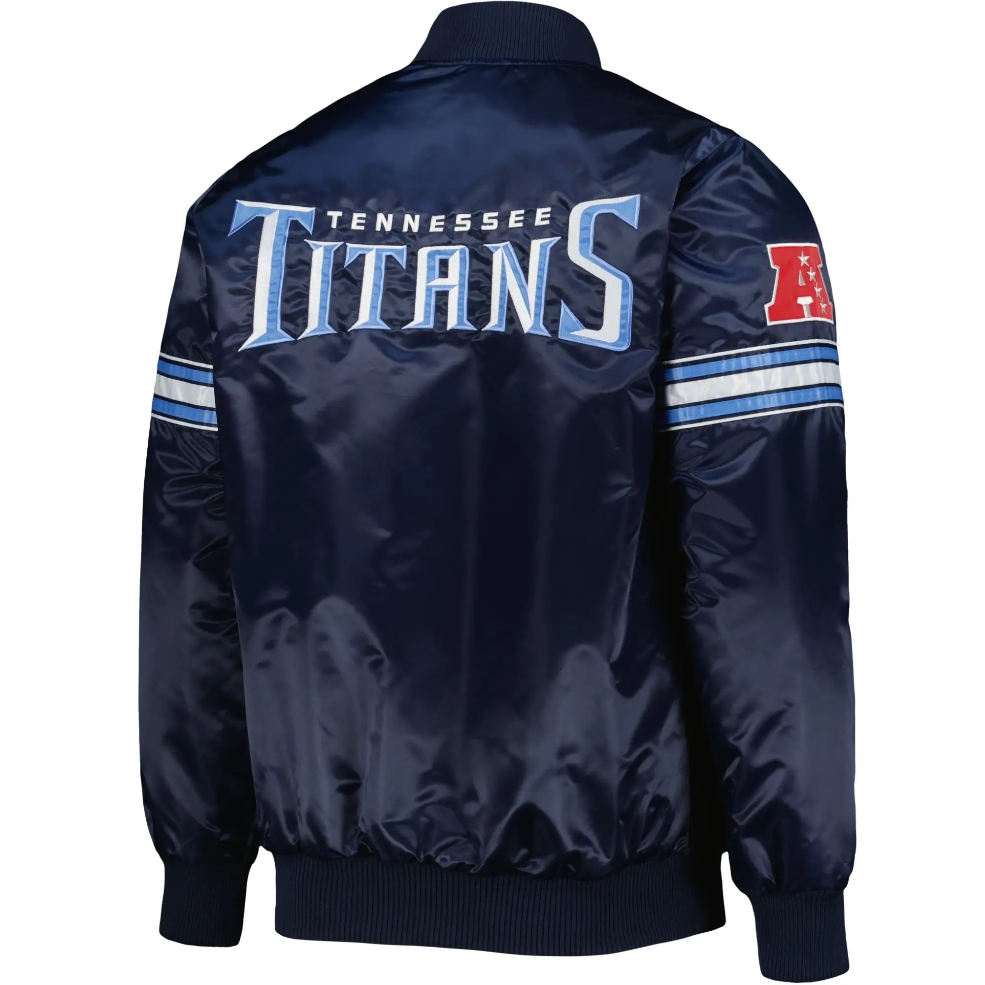 Tennessee Titans Team Players Satin Varsity Navy Jacket