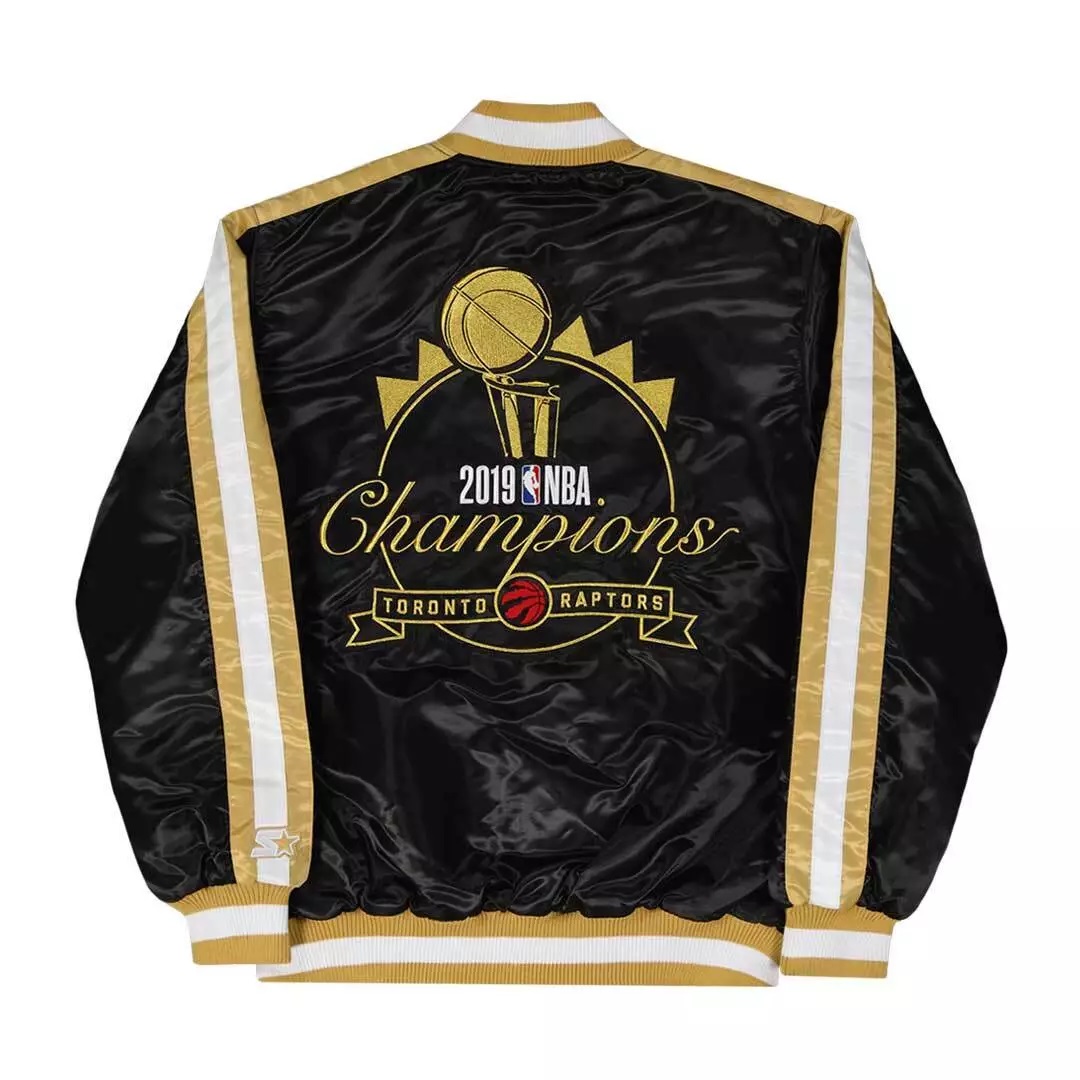 Toronto Raptors 2019 NBA Championship Satin Varsity Jacket