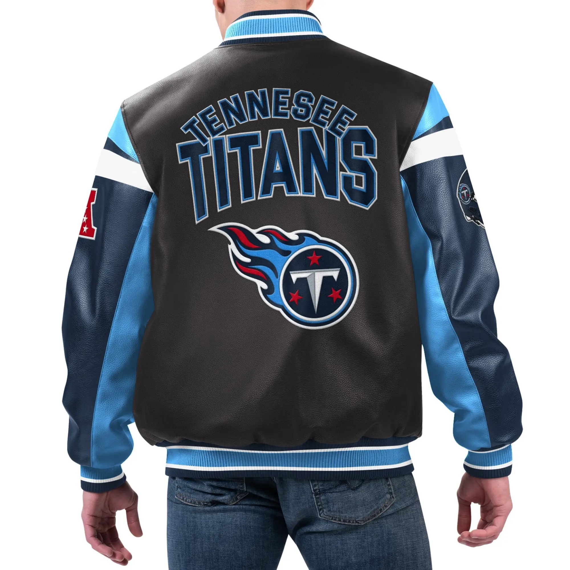 Tennessee Titans G-III Sports by Carl Banks Black Varsity Jacket