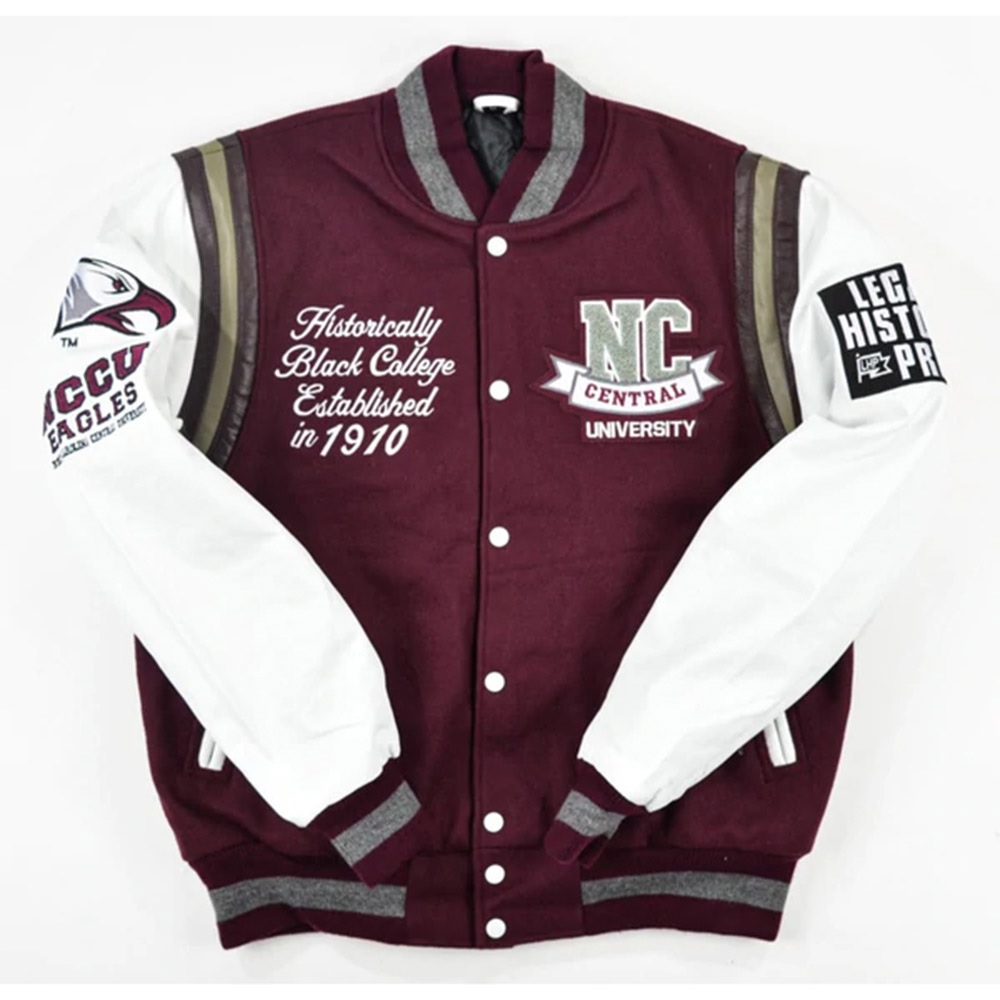 North Carolina Central University Motto 2.0 Varsity Jacket