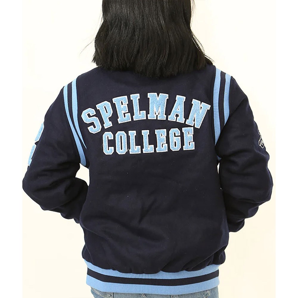 Spelman College Jaguars Navy Varsity Wool Jacket