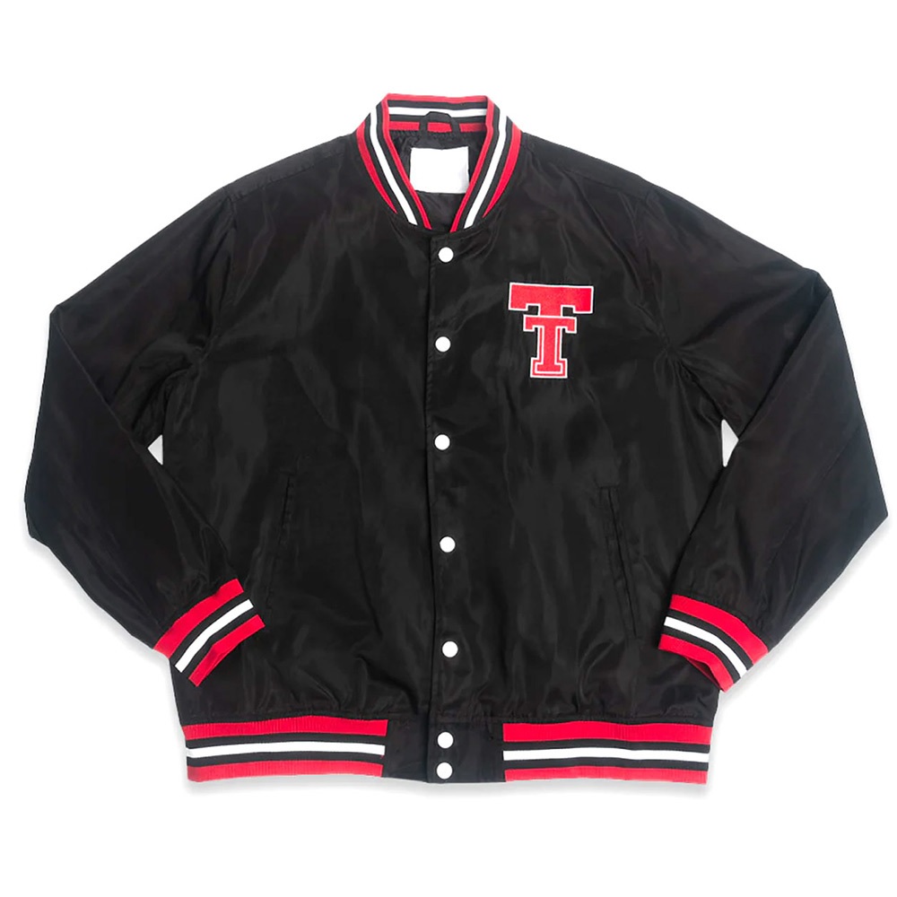 Texas Tech Red Raiders Bomber Black Jacket