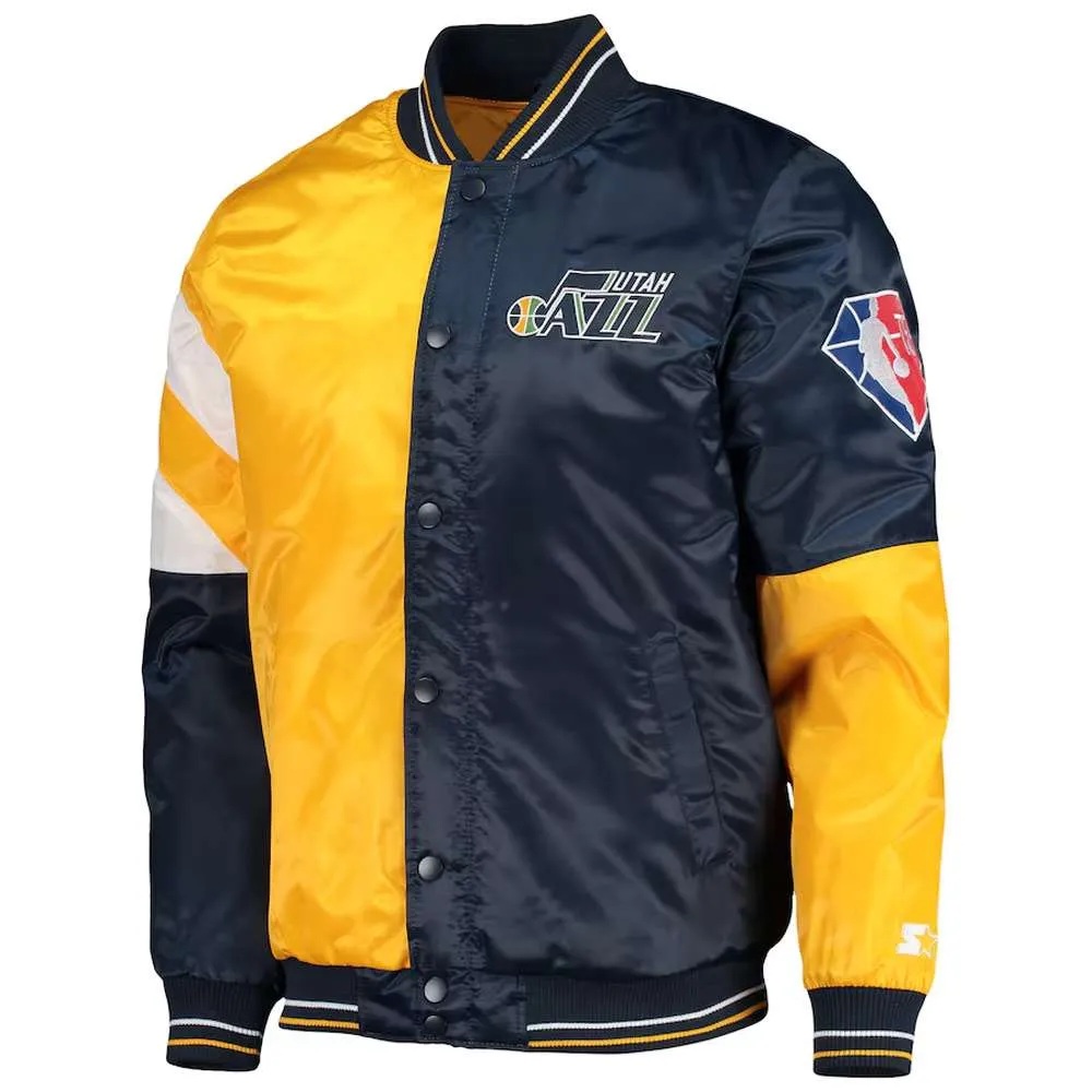 Utah Jazz 75th Anniversary Leader Color Block Jacket