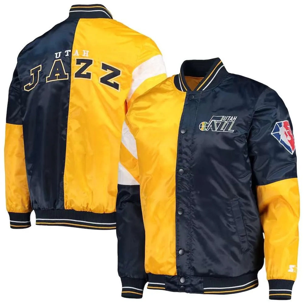 Utah Jazz 75th Anniversary Leader Color Block Jacket