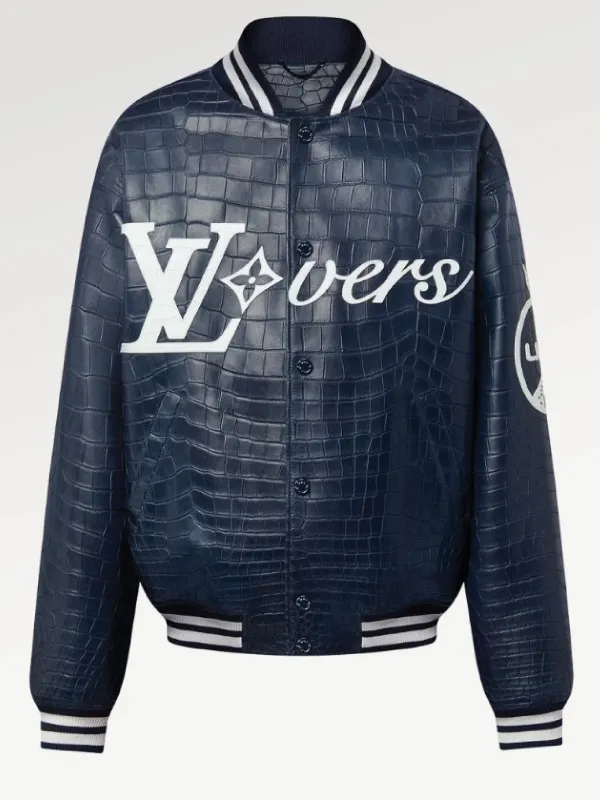 Louis Vuitton Vers 2024 Blue Varsity Jacket