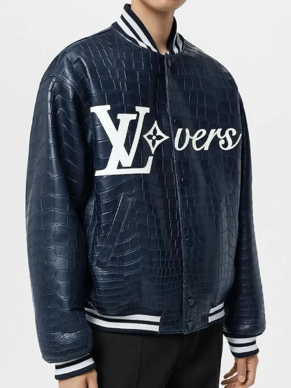 Louis Vuitton Vers 2024 Blue Varsity Jacket