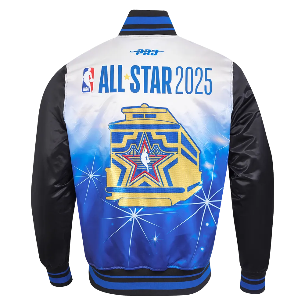NBA All Star 2025 Mens Rib Satin Jacket