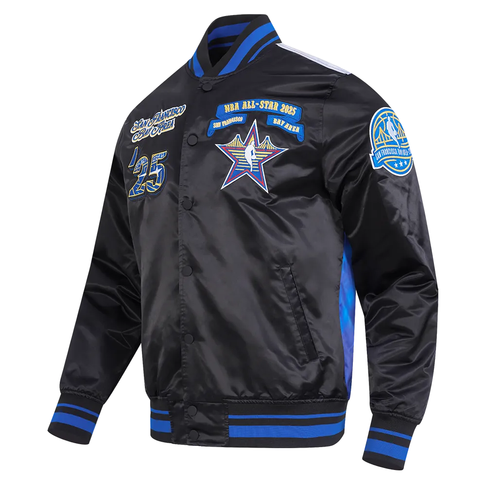 NBA All Star 2025 Mens Rib Satin Jacket