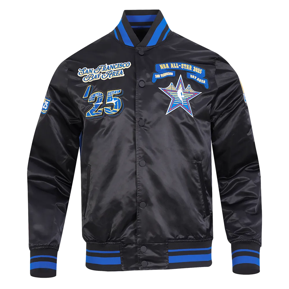 NBA All Star 2025 Mens Rib Satin Jacket