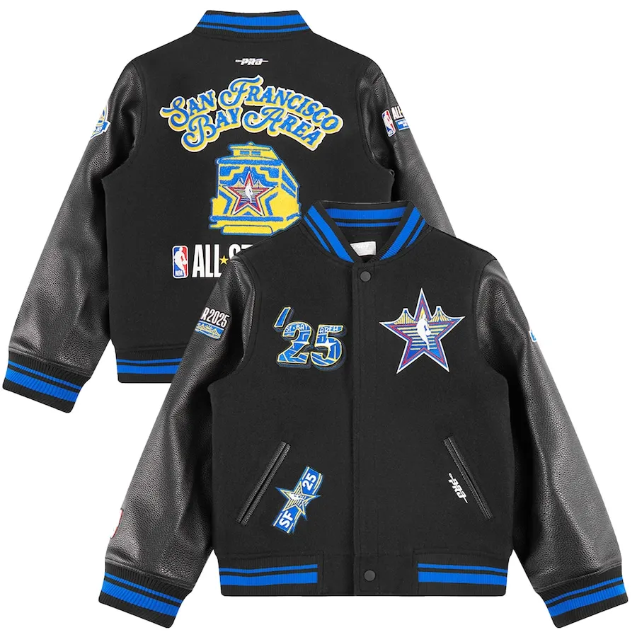 NBA All Star 2025 Mens Rib Wool Varsity Jacket