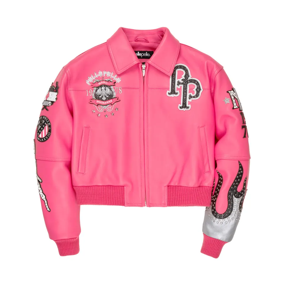 World Famous Pelle Pelle Womens Pink Jacket