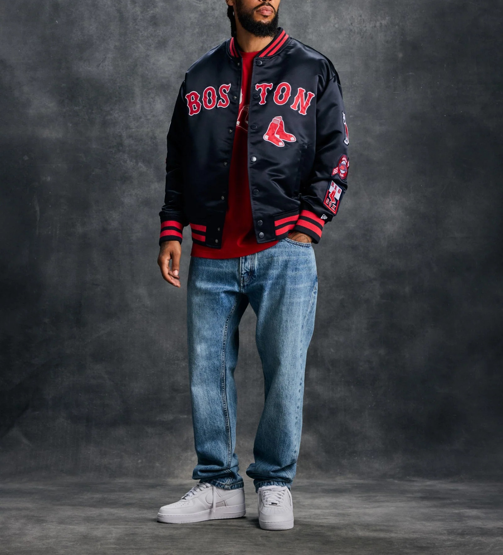 New Era MLB Boston Red Sox Varsity Jacket