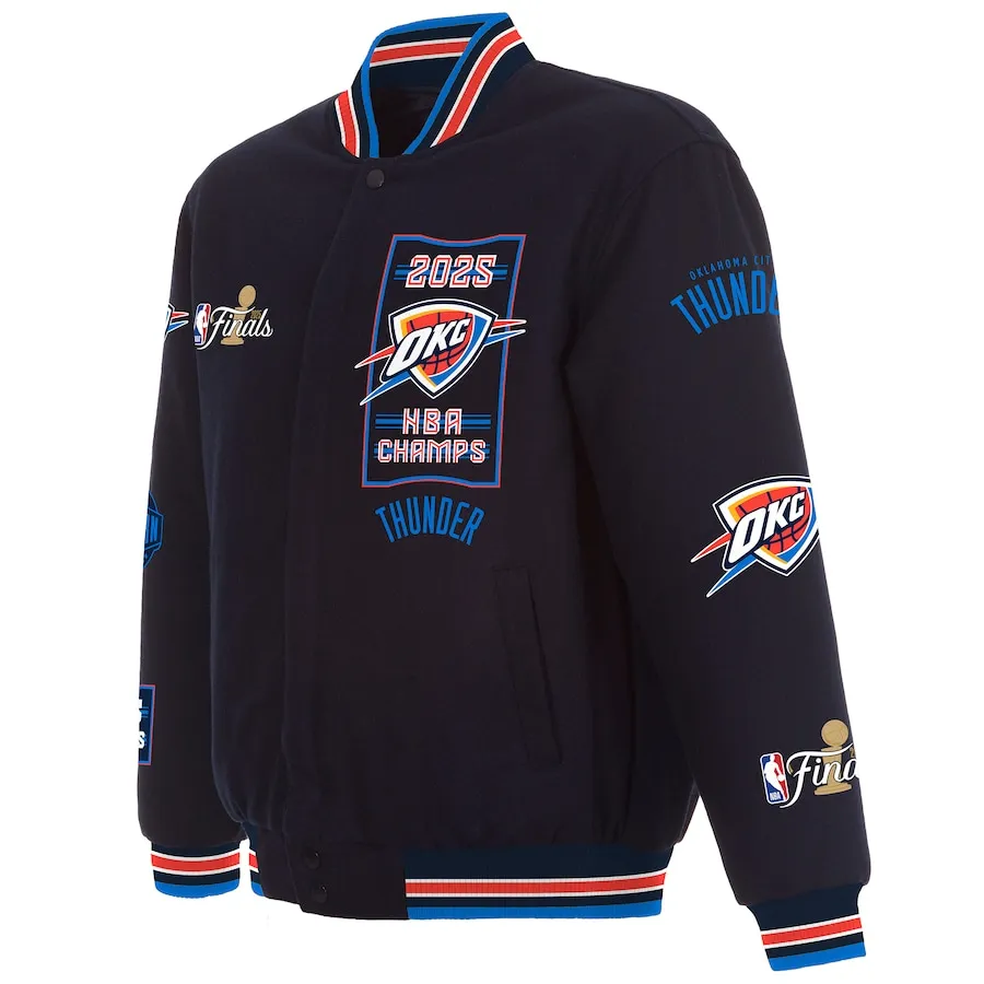 Oklahoma City Thunder 2025 NBA Finals Champions Full-Snap Jacket