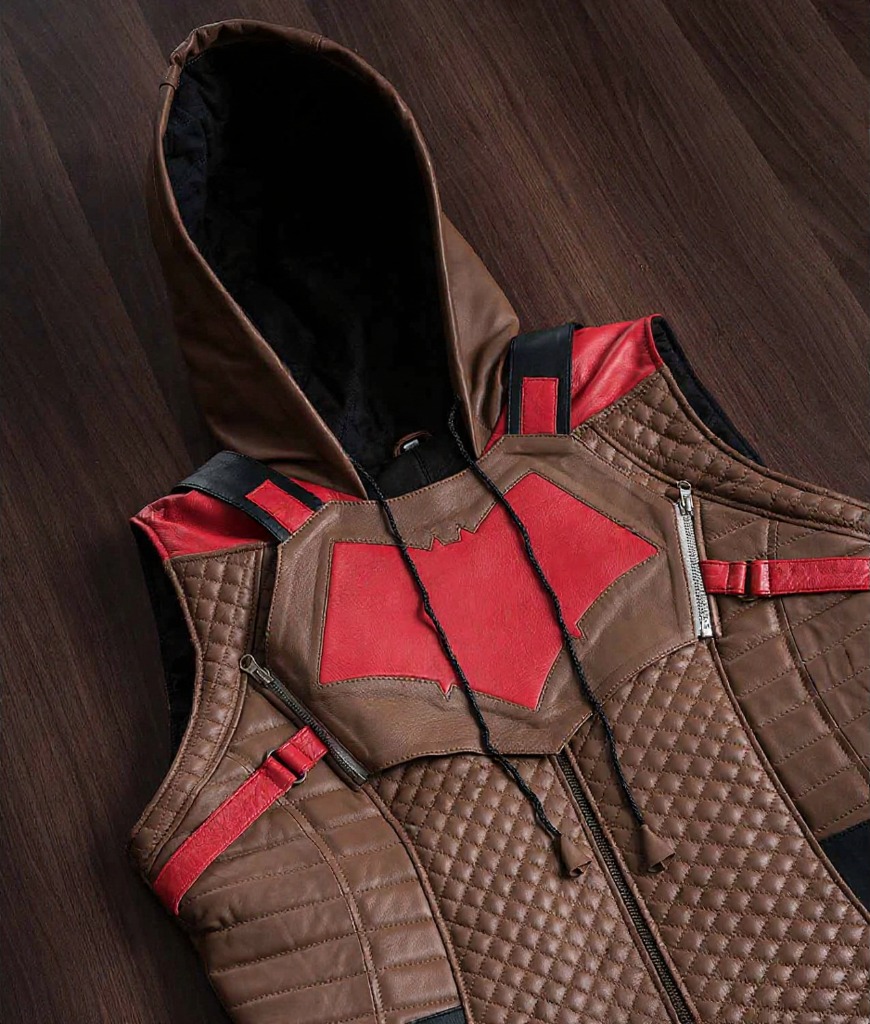 Gotham Knights Red hood Leather Vest
