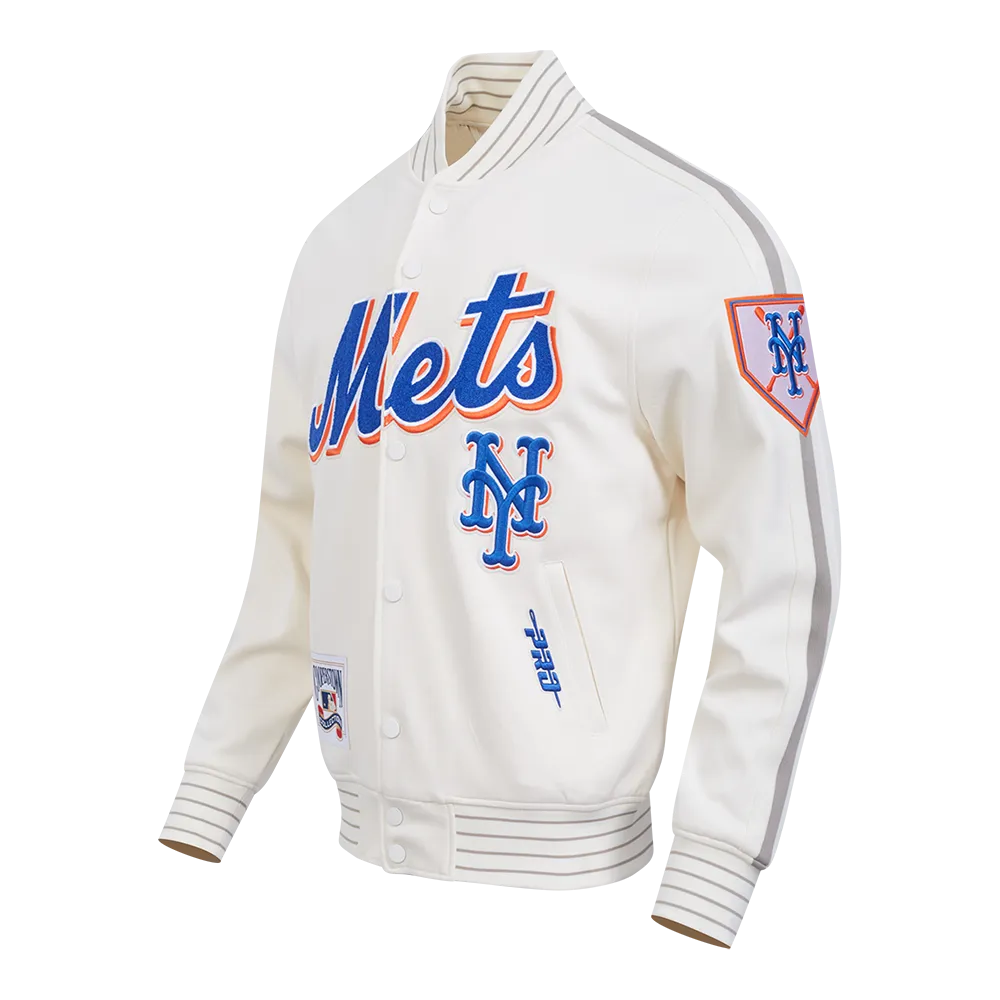 MLB New York Mets Cooperstown Logo Pro Game Day Jacket