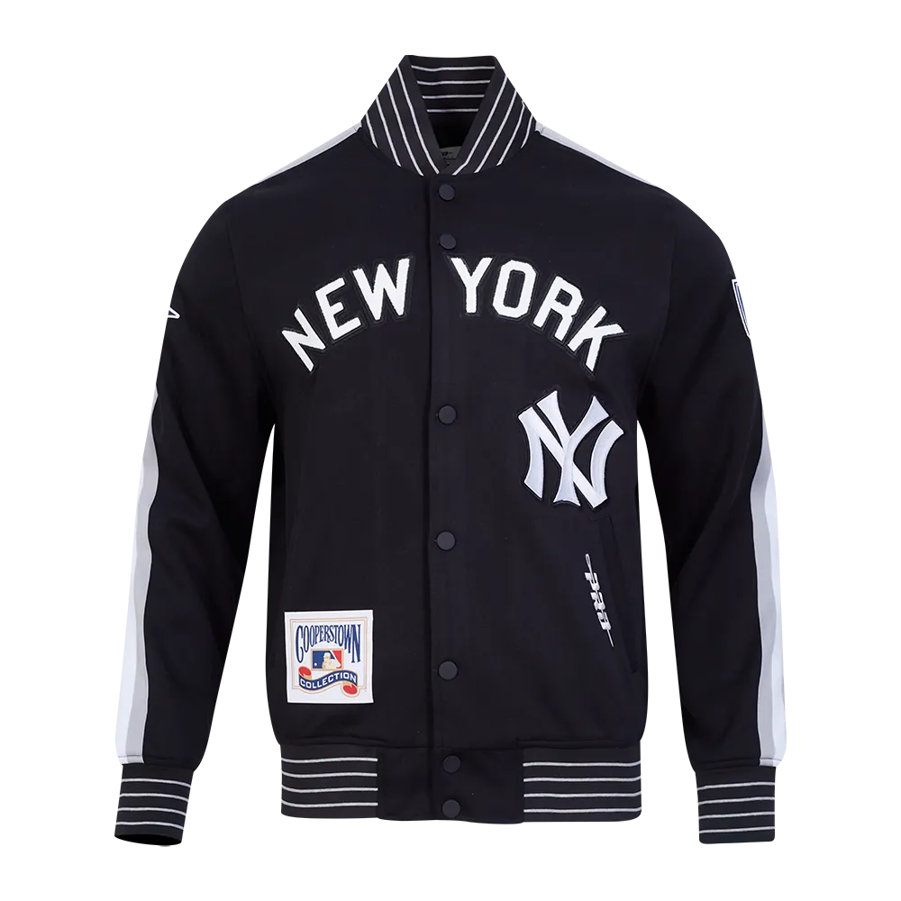 MLB New York Yankees Cooperstown Logo Pro Game Day Black Jacket