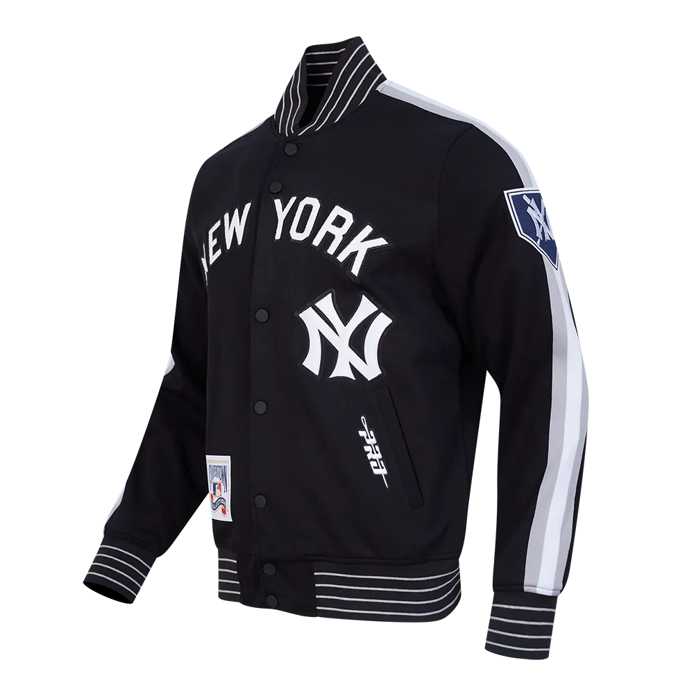 MLB New York Yankees Cooperstown Logo Pro Game Day Black Jacket