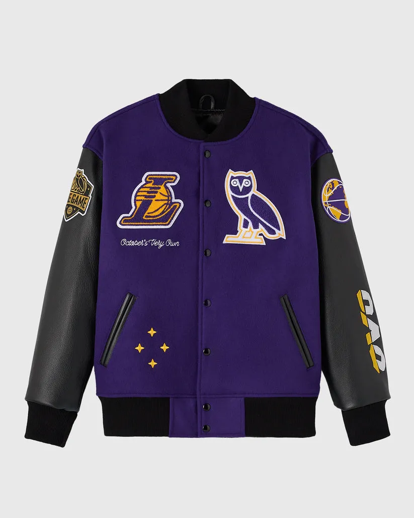 OVO NBA Los Angeles Lakers Varsity Jacket