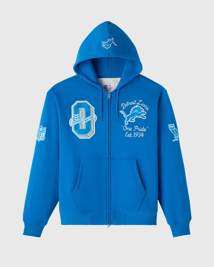 OVO NFL Detroit Lions Waffle Lined Hoodie