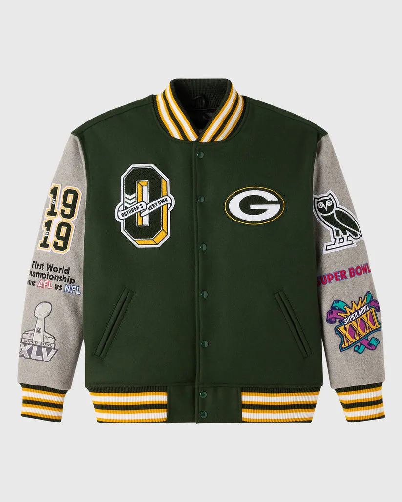 OVO NFL Green Bay Packers Varsity Jacket