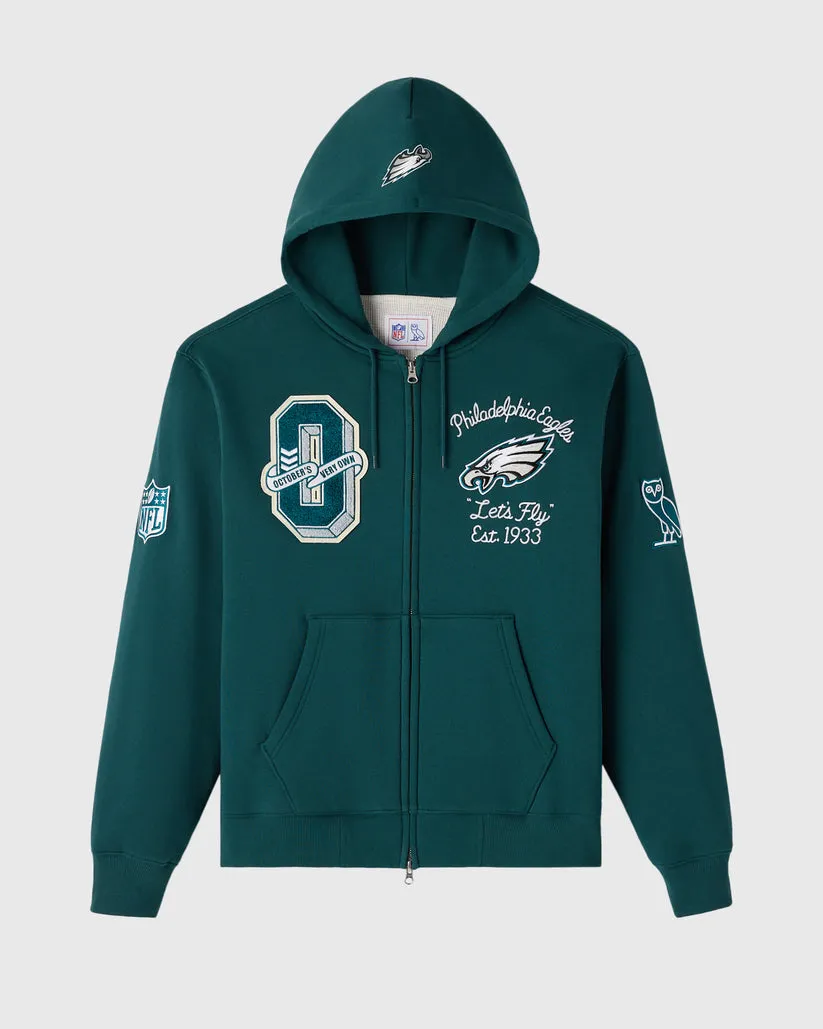 OVO NFL Philadelphia Eagles Waffle Lined Hoodie