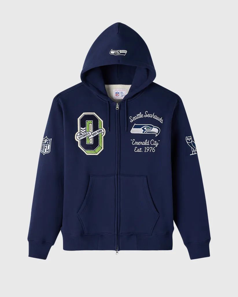 OVO NFL Seattle Seahawks Waffle Lined Hoodie