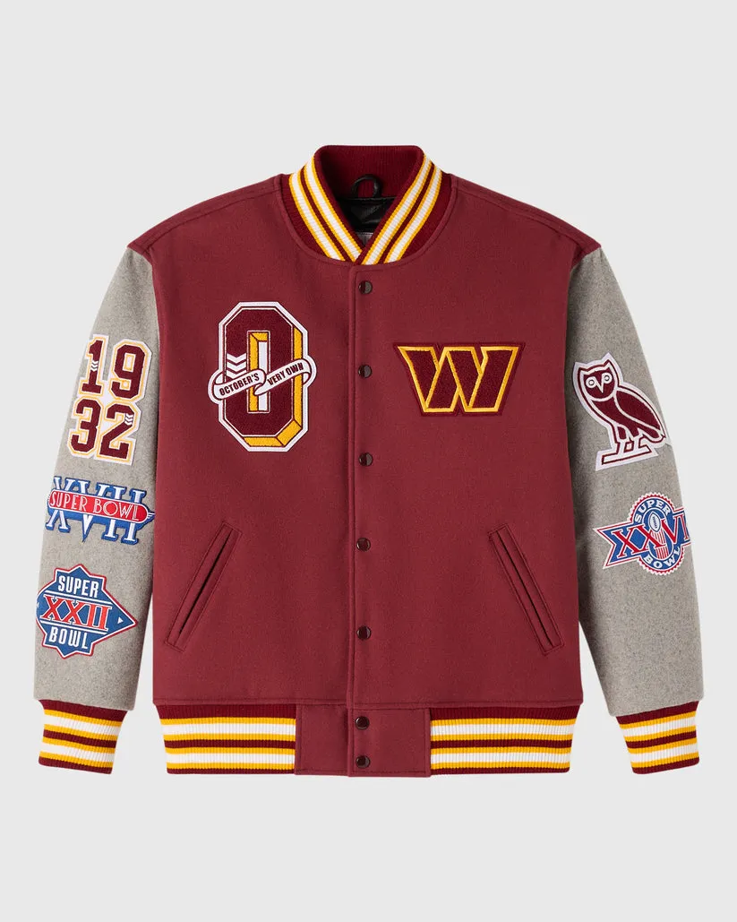 OVO NFL Washington Commanders Varsity Jacket