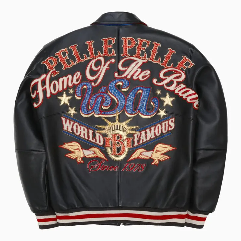 Pelle Pelle Stars And Stripes Leather Jacket