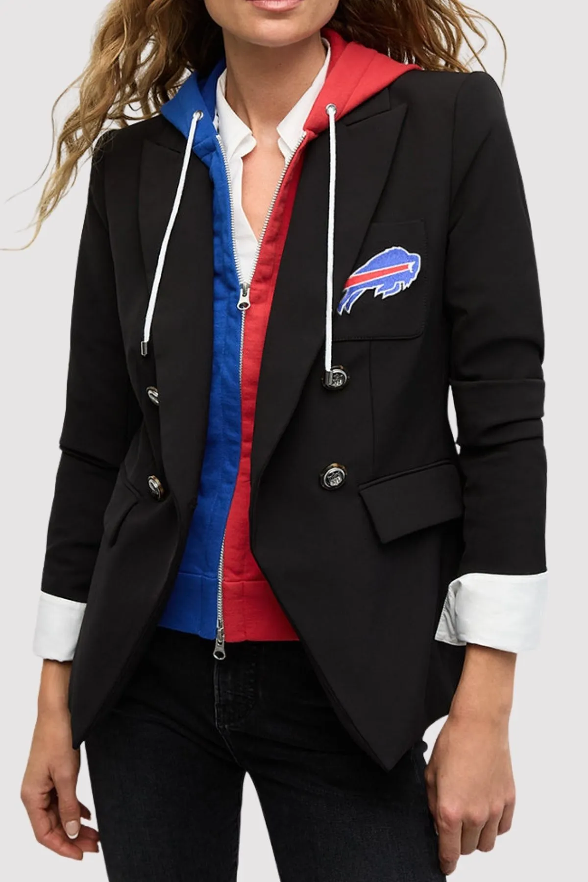 Veronica Beard x NFL Dickey Buffalo Bills Jacket