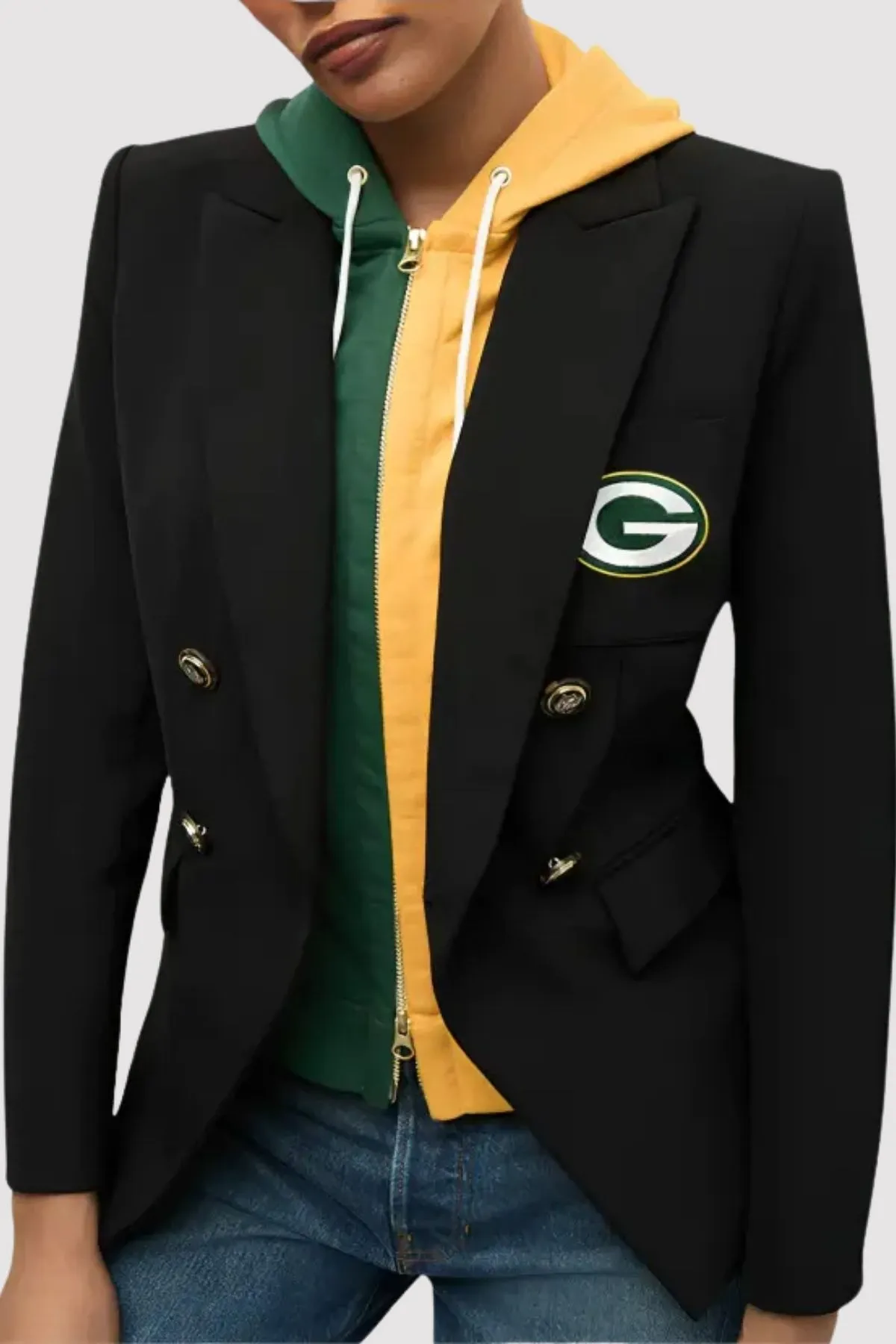 Veronica Beard x NFL Dickey Green Bay Packers Jacket