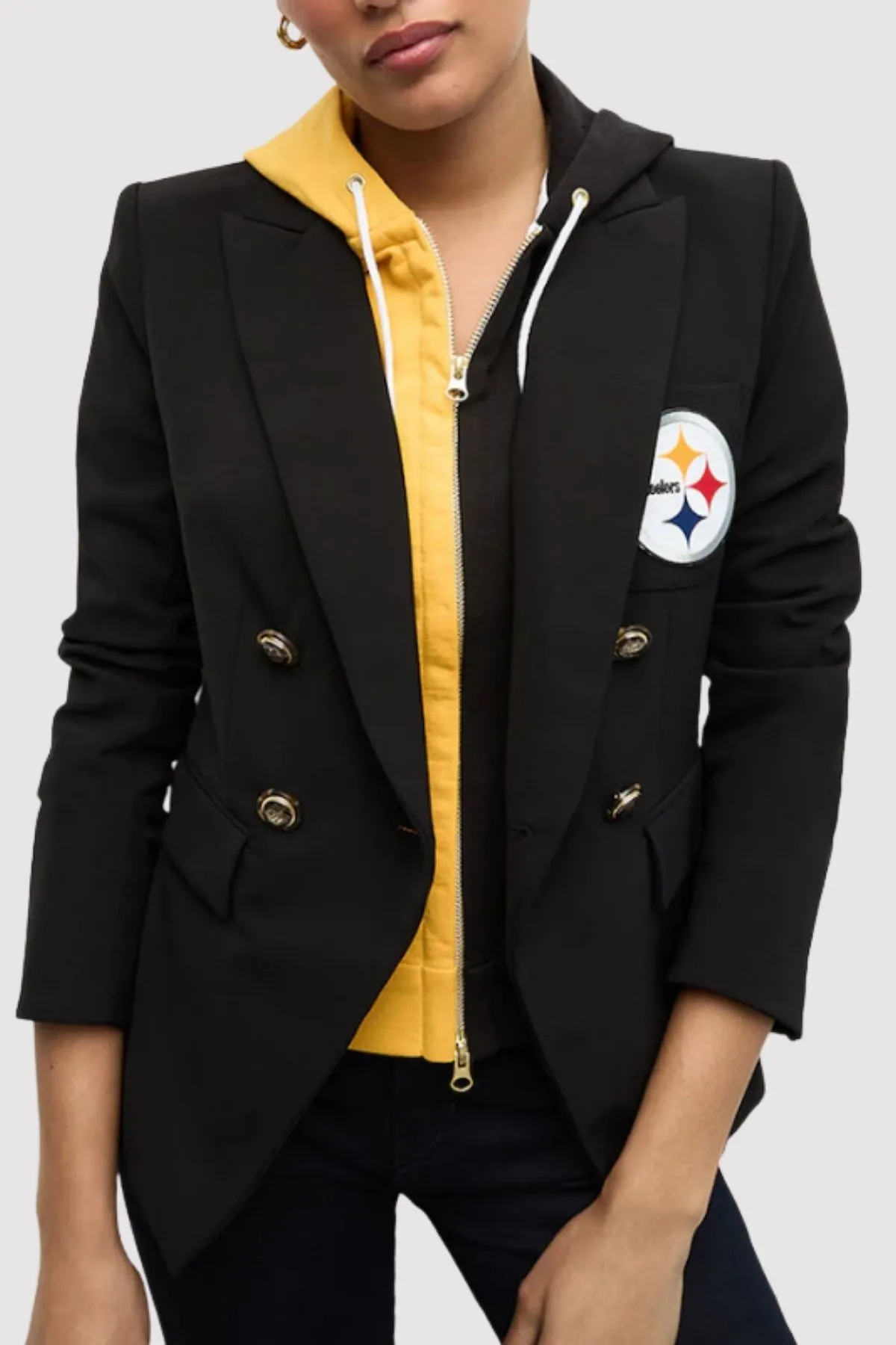 Veronica Beard x NFL Dickey Pittsburgh Steelers Jacket