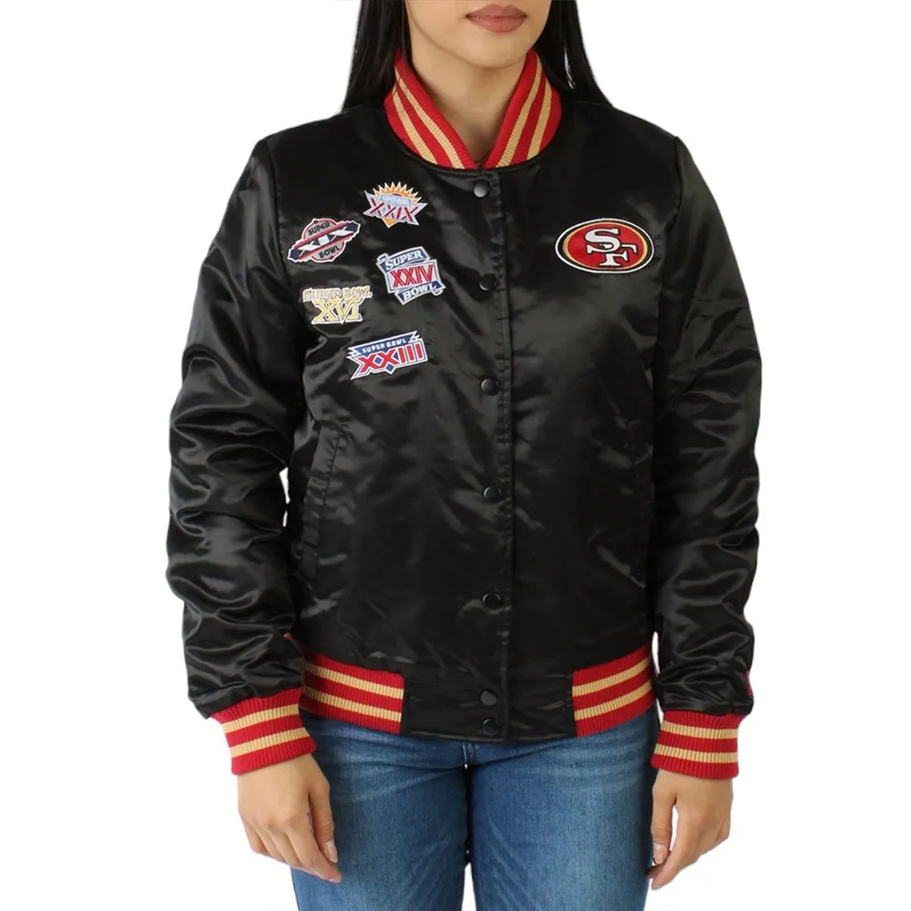 Women’s San Francisco 49ers Champions Satin Jacket